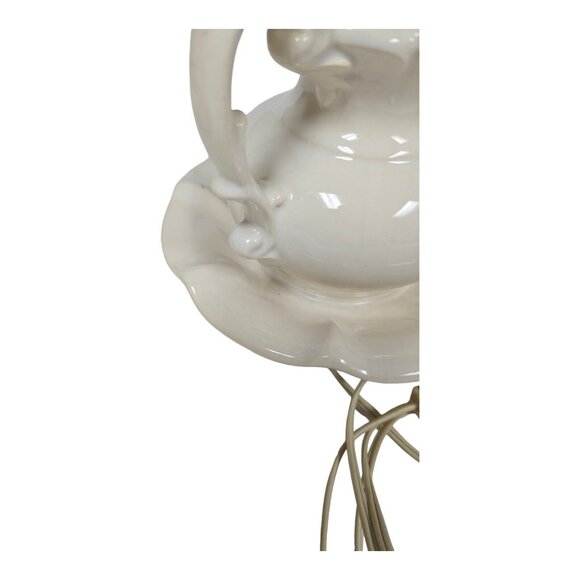 Vintage 70s Water Pitcher Wash Basin Ceramic Table Lamp 15" Tall MCM Room Decor - Picture 10 of 16